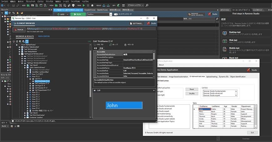 デスクトップアプリのテスト Uiテスト自動化ツール Ranorex